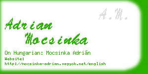 adrian mocsinka business card