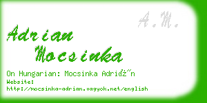 adrian mocsinka business card